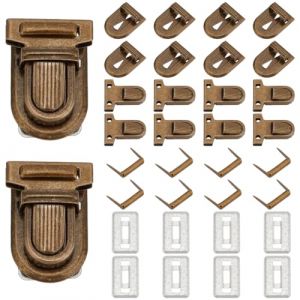 PH PandaHall 10 Ensembles Fermoir à Serrure à Poussoir en Fer, Serrure pour étui en Cuir Fermoir pour matériel de Fermeture de Valise de Sac à Main Bricolage, Bronze Antique (PandaHall FR, neuf)