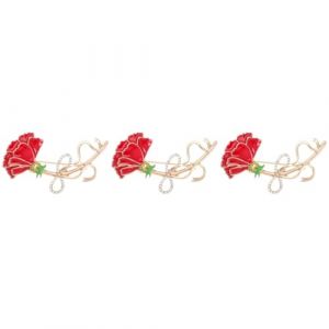 3 Pi&egrave;ces broche oeillet goupille &eacute;pingle &agrave; nourrice mamoune mama vsp noel luxe porte-cl&eacute;s arcs de cheveux pour tout-petits mignon broche fleur strass f&ecirc;te des m&egrave;res alliage DEARMAMY (Liiane, neuf)