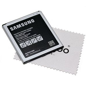 Batterie pour d'origine Samsung pour Samsung Galaxy J5 (J500F) EB-BG531BBE avec Chiffon de Nettoyage mungoo (NEC PLUS ULTRA, neuf)