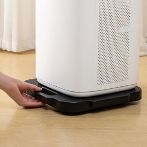 JUXDZISHW Noir,Plateau Roulant, 31.5 * 31.5 * 3cm - Chariot &agrave; roulettes, D&eacute;place Meuble, Support Plante - Chariot de Transport, Planche a Roulette, Robuste et Durable (juxundianzishangwu, neuf)