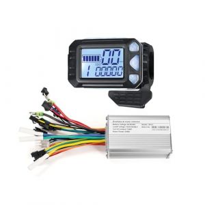 Kunray Contrôleur de moteur brushless 24-48 V 350 W avec affichage LCD - Contrôleur de vélo électrique double mode 24 V 17 A - Pour vélo électrique - Kit de contrôleur sans balais (Kunray Official, neuf)