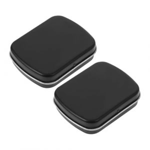 IWOWHERO 2 pi&egrave;ces Bo&icirc;te M&eacute;tallique Compacte pour Rangement Ongles avec Couvercle Palette Aquarelle Portable Bo&icirc;te de Peinture Vide pour Artistes D&eacute;placement Rangement Pratique pour (Ssaaya, neuf)