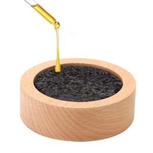 HENGBIRD Diffuseur Huiles Essentielles Diffuseurs D'Huiles Essentielles en Bois, Belle Apparence, Diffuseur D'Huile Pierre Parfum&eacute;e aux Huiles, Adapt&eacute; pour Voiture, Salon, Chambre &agrave; Coucher (yuanmafuzhuang, neuf)