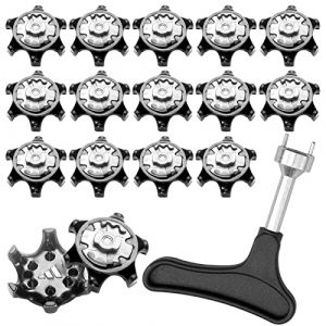Lot Chaussures de Golf Bootoow - 16 PCS Crampons de Rechange pour Chaussures de Golf et 1 PCS Tenue à la Main (Bootoow, neuf)