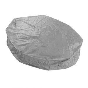 Couverture de Baignoire Ronde Couvertures de SPA Extérieur Couvertures de Meubles D'Extérieur Couverture D'auvent Extérieur Protecteur de Couverture de Piscine Ronde avec Cordon (Gris) Sunshades (Yokuna eu, neuf)