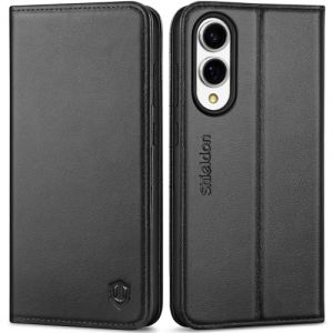 Shieldon Coque pour Galaxy S25 Edge, Étui Portefeuille en Cuir Véritable, Blocage RFID, Porte-Cartes, Protection Magnétique Complète, Compatible avec Galaxy S25E 5G 6,7" 2025 – Nappa Noir (TG-Global FR, neuf)