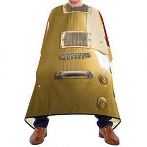Cape De Coiffure Guitare Avec Drapeau Am&eacute;ricain Cape De Salon De Coiffure Anti Statique R&eacute;glable Coupe Cheveux, Pour Le Dyeing, Femme, Adultes, 140x168cm (ZouYeShop, neuf)