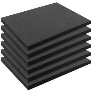 6 pièces Grilles De DéCoupe en Mousse 400 X 300 X 25 mm Mousse Predecoupee Cube, Mousse prédécoupée, Mousse de boîte à outils, Plaque de Mousse, Mousse à découper pour Étui Rigide (ZHENG YANHUA, neuf)