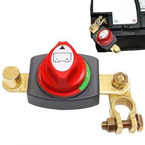 Behogan Disjoncteur de batterie 12 V, interrupteur de batterie pour voiture, 12 V-24 V, 12 V, interrupteur de coupure de batterie, interrupteur de coupure de batterie pour camping-car, voiture, bateau (HQ SHENG LIMITED, neuf)