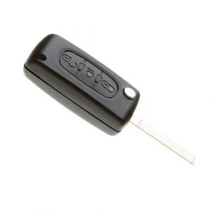 Jongo - Coque de Cl&eacute; avec Lame Compatible avec Citro&euml;n C4, C4 Picasso, C4 Grand Picasso | CE0536 | Boitier Clef Plip Voiture T&eacute;l&eacute;commande 3 Boutons (Jongoshop, neuf)