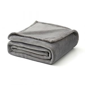 MIULEE Couverture Plaid Flanelle Polaire Velvet Peluche Moelleuse R&eacute;versible Dou Sofa Canap&eacute; Lit Microfibre L&eacute;ger Souple Chaude Douce B&eacute;b&eacute; 220X240CM Gris Clair (MIULEE HOME, neuf)