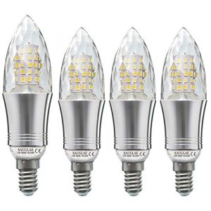 SAUGLAE E14 LED Bougie Ampoules 12W, 100W &Eacute;quivalent Ampoules &agrave; Incandescence, 3000K Blanc Chaud, Non Dimmable, 1200LM, Petite Vis Edison, Lot de 4 (Sagel, neuf)