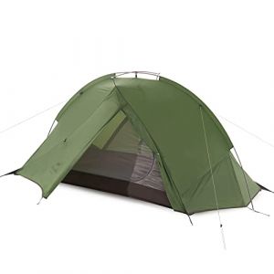Naturehike Tagar Ultralégère Sac à Dos Tente pour 1,2 Personnes en Une Couche Installation Facile Anti-UV Coupe Vent Imperméable pour Cyclisme Activités en Plein air (2P - Vert Clair) (Naturehike EU, neuf)