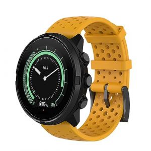 Gheper Bracelet en silicone souple dichromatique compatible avec Suunto 9 Baro/Suunto 7/Suunto 9/Suunto D5/Suunto Spartan Sport Wrist HR Bracelet de rechange pour montre intelligente (Gheper-FR, neuf)
