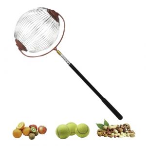 Ramasse Noix Avec Manche, Cueille Fruit Telescopique, Rouleau Ramasse Noix Acier Inoxydable, Ramasses Pomme Au Sol, Collecteur De Noixs, Outils Jardinage Pour Glands, P&eacute;can, Ch&acirc;taigne(Petit) (luottnv, neuf)