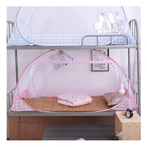 LIXIAOLIANSD Tente Moustiquaire Lit 1 Place, Tente Moustiquaire Pop Up, Grand Espace sans Installation, Adapt&eacute; pour Dortoir &eacute;Tudiant, Lit Simple (Color : Pink, Size : 190 * 150 * 100(cm)) (yangxinxinshangmao, neuf)