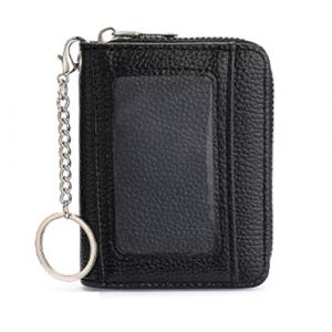 Porte carte homme, Porte monnaie homme Porte-Cartes avec Blocage RFID, 8 Porte Carte Cr&eacute;dit, Porte Carte Bancaire avec Compartiment &agrave; Billets et Poche &agrave; Monnaie, Minimaliste, Noir (HengShuiHunBengShangMaoYouXianGongSi, neuf)