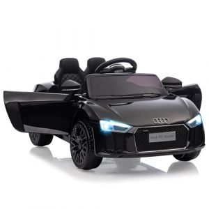 Garvee Voiture v&eacute;hicule &eacute;lectrique Enfant Audi avec T&eacute;l&eacute;commande 2.4G, Lumi&egrave;res LED, 12V V&eacute;hicule &eacute;lectrique Enfant 2 Portes avec MP3, pour Enfants 3+ Ans (HomeLI, neuf)