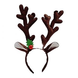 Bandeau Bois De Renne - Bandeaux De No&euml;l Pour Adultes, Bois De Renne Festif | 14.1*11.8*11 Pouces, Tissu, Cerceau De Cheveux, Serre-t&ecirc;te Pour F&ecirc;te De No&euml;l, Accessoire Photo Cosplay, Utilisation Pour D (yimmeo, neuf)