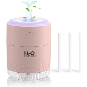 SZO Mini humidificateur color&eacute;, humidificateur rechargeable par USB, 4 modes, super silencieux, humidificateurs pour chambre &agrave; coucher, convient pour voyage, bureau, famille - vert (HNLF DIRECT, neuf)