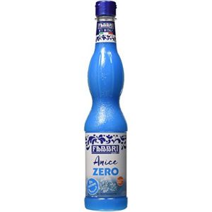 FABBRI 1905 Sirop Anis Zero 560 ml - Sans gluten, sans sucres ajoutés, bouchon antigoutte, faible en calories - Idéal pour cocktails, glaces et boissons rafraîchissantes (BrandOn Store FBA EU, neuf)
