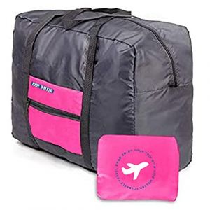 45x35x20 Ultra Léger Sac de Voyage Foldable Travel Duffel Bag Sac de Voyage Pliable Sac de Bagage Sport Gym Résistant à l'eau Nylon (Hide Walker-EU, neuf)