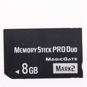 MemoryStick Pro Duo Carte mémoire PSP haute vitesse compatible avec appareil photo Sony PSP1000 2000 3000 8 Go (EDZASV, neuf)