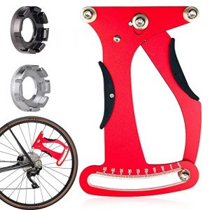 Aoreun Jauge de Tension de Rayon de Vélo, Outil de Mesure de Tension pour Rayons de Vélo, Ajustements de Rayons de Vélo Outils Tensiomètre à Rayons de vélo pour Problèmes de Roue de Diagnostic (Rouge) (JINHONG-EU, neuf)