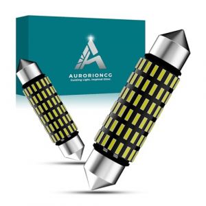 AURORIONCG Ampoule Navette LED 12V 24V 41MM C5W LED Ampoule Veilleuse Voiture 350LM 6500K (Paquet de 2) (CGTech, neuf)