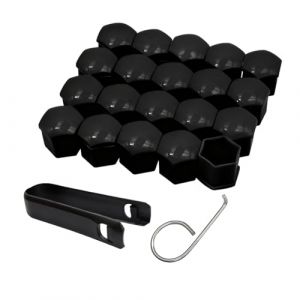 Lumi Zenva 20 Pi&egrave;ces Cache &Eacute;crou 19 mm, Capuchons Protection Hexagonale en Plastique, Protecteurs Boulon &Eacute;crou de Roue avec Outil de D&eacute;montage pour Voitures, Ne Convient Pas pour Q7 (19mm) (AghanimGoods, neuf)