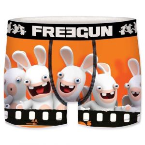 FREEGUN Boxer Homme Lapins Crétins (S, GRP Pellicule) (FRENCH MARKET, neuf)