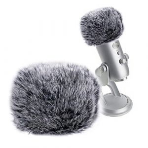 XURJUMI Housse de Microphone, Housse de Protection pour Pare-Brise en Fourrure Compatible avec Blue Yeti, Condenseur Yeti Pro (SENXING UOH LTD, neuf)