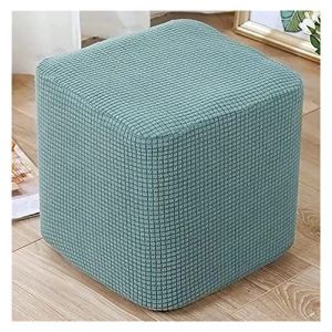 AQIGR Housse de Pouf Carré 40x40/45x45 Extensible Housse Ottomane,Housses de Repose-Pieds en Jacquard Doux pour protéger Le Repose-Pieds, Housse de Pouf avec Fond élastique, Lavable en Machine (AMZGRZ, neuf)