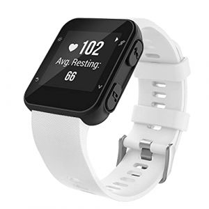 Moko Bracelet Montre Compatible avec Forerunner 35/30 Smartwatch en Silicone avec 6 Vises et Tournevis (Pas pour Forerunner 235), Blanc (KnoWhite, neuf)