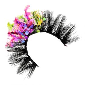 WEKADRIN 1paire Faux-cils Fluorescents &agrave; Paillettes Color&eacute;es Pour Maquillage Festif Cils &Eacute;blouissants Et &Eacute;tonnants Pour Soir&eacute;es Et &Eacute;v&eacute;nements (CIUUNIG, neuf)