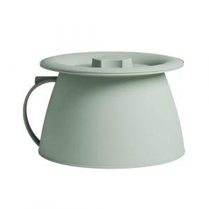 Potte De Chambre | Pot De Chambre 1.5L Avec Couvercle Et Poign&eacute;e Pour Hommes | Seau Hygi&eacute;nique pour Femme Homme Enfant Adolescent Famille et Amis (zipase, neuf)