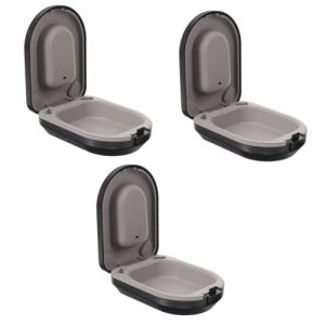 Baluue 3 Pi&egrave;ces Bo&icirc;te D' Petite Affaire Petit Support D' Conteneur D' Pratique Petit &Eacute;tui Pour Appareil Auditif Bo&icirc;tier Antichoc Abdos Black (Fortune Luck, neuf)