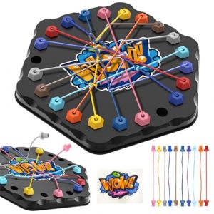 Brainy Knots Game, Tableau de Jeu Brainy Knots Twisted Rope Jeu de Puzzle &Agrave; Corde Torsad&eacute;e Jeus Interactif D&eacute;fi Corde Strategy Untangling Toy Juguete de Tiro Jouets de la&ccedil;age Rope Puzzle Game (luqiangfushi, neuf)