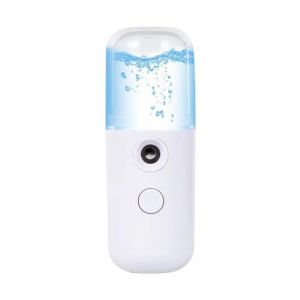 FONDOTIN Mini Humidificateur &agrave; Brumisateur Portable Blanc Vaporisateur Nano Spray pour Hydratation Peau Appareil Compact 1 Pi&egrave;ce Soin Visage Mobile Hydratant Anti-Dess&egrave;chement (KIOONG, neuf)
