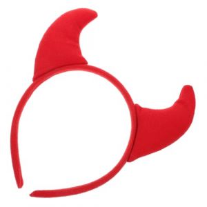 Ciieeo Bandeau De Cornes De Diable Rouge 3 Pièces: Couvre-Chef De Diable D'halloween Bandeau De Cornes De Diable Floqué Pour Halloween (Nelson Xia, neuf)