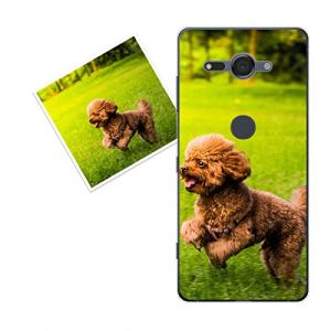 KARTXITAI Coque Personnalis&eacute;e Compatible avec Sony Xperia XZ2 Compact,Personnalisable Housse &Eacute;tuis avec Votre Photo Image Texte Etui,Ultra Transparente Silicone en Gel TPU Souple Case+1 x Cordons (KARTXITAI, neuf)