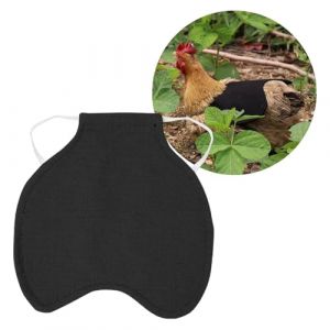 JCUGSBS Selle de Poulet,Tablier Poulet Selle Volaille,Selle de Poulet Poule Tablier de Poulet,Tablier de Selle de Poulet Poule,Poule de Volaille Protecteur Dorsal D'Aile, Noir(20 * 19.5CM) (GuangZhouJieChunMaoYiYouXianGongSi, neuf)