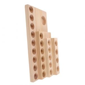 ELAYARD Porte-Flacons D'Huile En Bois Présentoir Pour Flacons D'Huile Essentielle Étagère De Rangement Pour Flacons D'Huile Essentielle Organiseur De Flacons D'Huile (Heyyii, neuf)