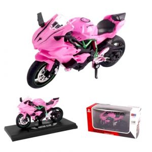 WFKKMEQ Mod&egrave;le de Moto, 1:18 Jouets de Moto V&eacute;hicules, Jouet Convient Aux Enfants de Plus de 3 Ans &Eacute;ducatif Cadeau d'anniversaire Ornement D&eacute;coration &agrave; Collectionner (Rose) (DIONIX, neuf)