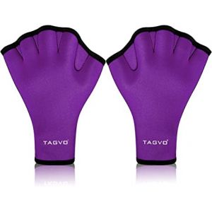 TAGVO Gants de Natation Gants Aquatiques Résistant à l'eau Gants Néoprène Palmés Gants d'entraînement pour Homme Femme Adulte Fitness Nage Surf Bain Gants Piscine Aqua Gants (lipsd eu, neuf)