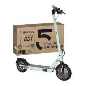 ZWHEEL ZFOX Plus LAKI | Trottinette Électrique Adultes (300-600W) - 35km Autonomie & Régénération au Freinage - Clignotants, Roues Mixtes 10” à Air - Freins à Disque et Électriques. (ZAMELUX, neuf)