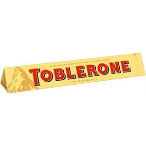 TOBLERONE-MILK-100G, Triangles uniques de d&eacute;licieux chocolat au lait, Paquet de 2 (LOGAN MALL, neuf)