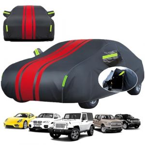 &Eacute;tanche Housse de Protection Voitures Ext&eacute;rieur pour Mazda MX-5 NC Bache Voiture Compl&egrave;te,avec Bandes r&eacute;fl&eacute;chissantes Housse de Voiture pour Toutes Saisons(Noir Rouge) (xianglin-shop, neuf)