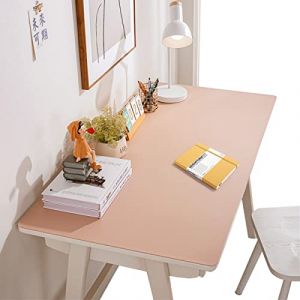 CIEEIN CIEHT Sous-main Tapis de bureau en PU Tapis de souris imperméable et facile à nettoyer épaisseur 2mm Rose 80x140cm (CIEEIN CIEHT, neuf)