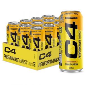 Cellucor C4 Performance Energy, Pineapple Head - 12 x 500 ml. (MEGA DEAL NUTRITION, neuf)